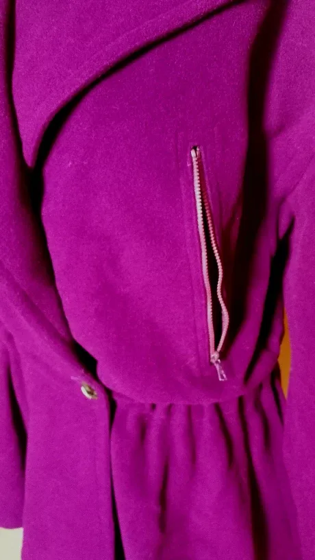 🇮🇹 Vintage Purple Wool Jacket size 8 - made in Italy image indicator(3)