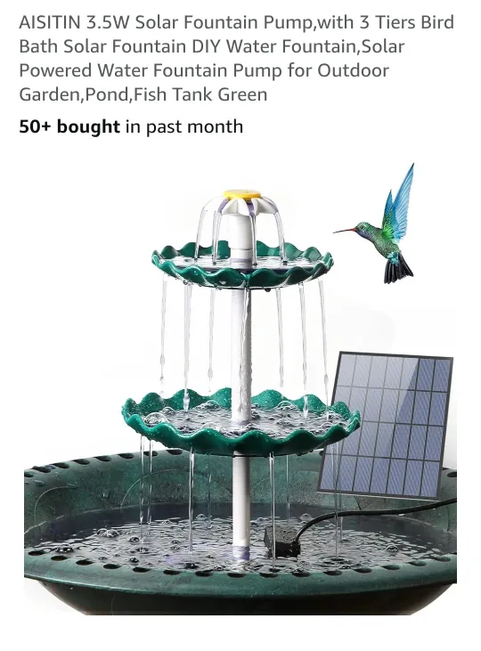 3 tier bird bath fountain*new* thumbnail