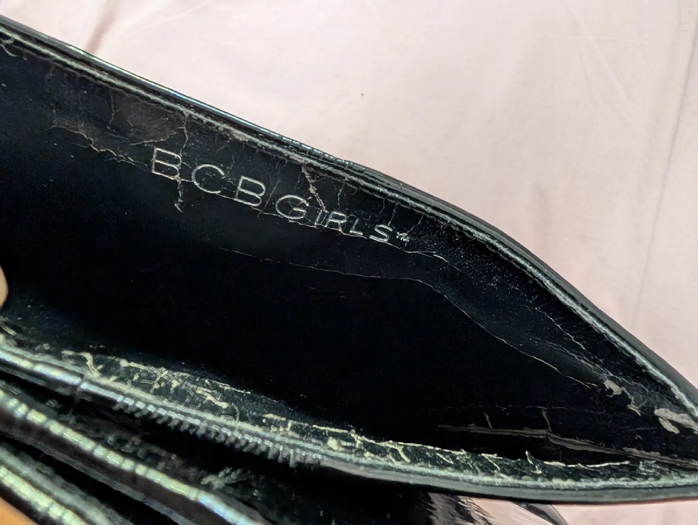 BCBGirls Black Patent Boots Size 7 🥕 image indicator(3)