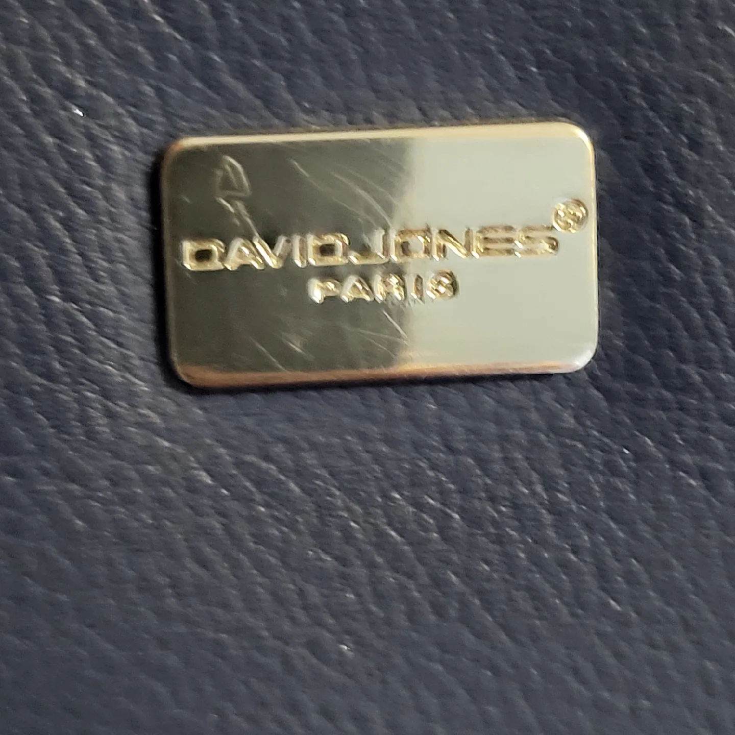 🥕David Jones Paris Navy Blue Purse Like New image indicator(4)