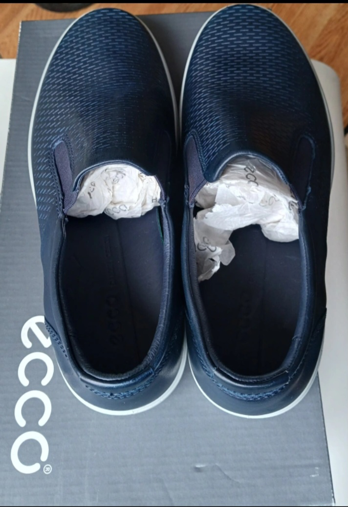 ECCO SKO A/S Blue Navy Slip-On Shoes - photo 2
