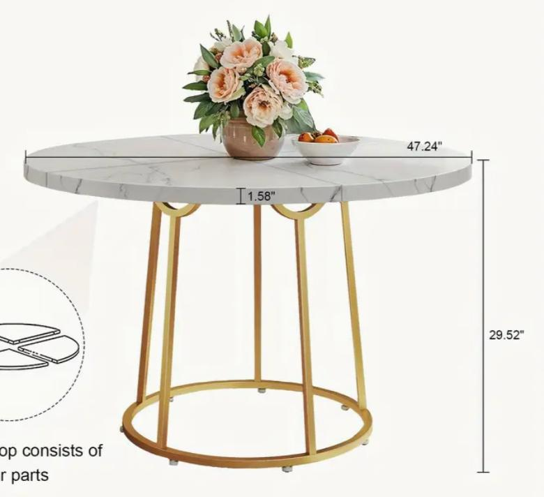 BRAND NEW Elegant dining table + 4 chairs - photo 4