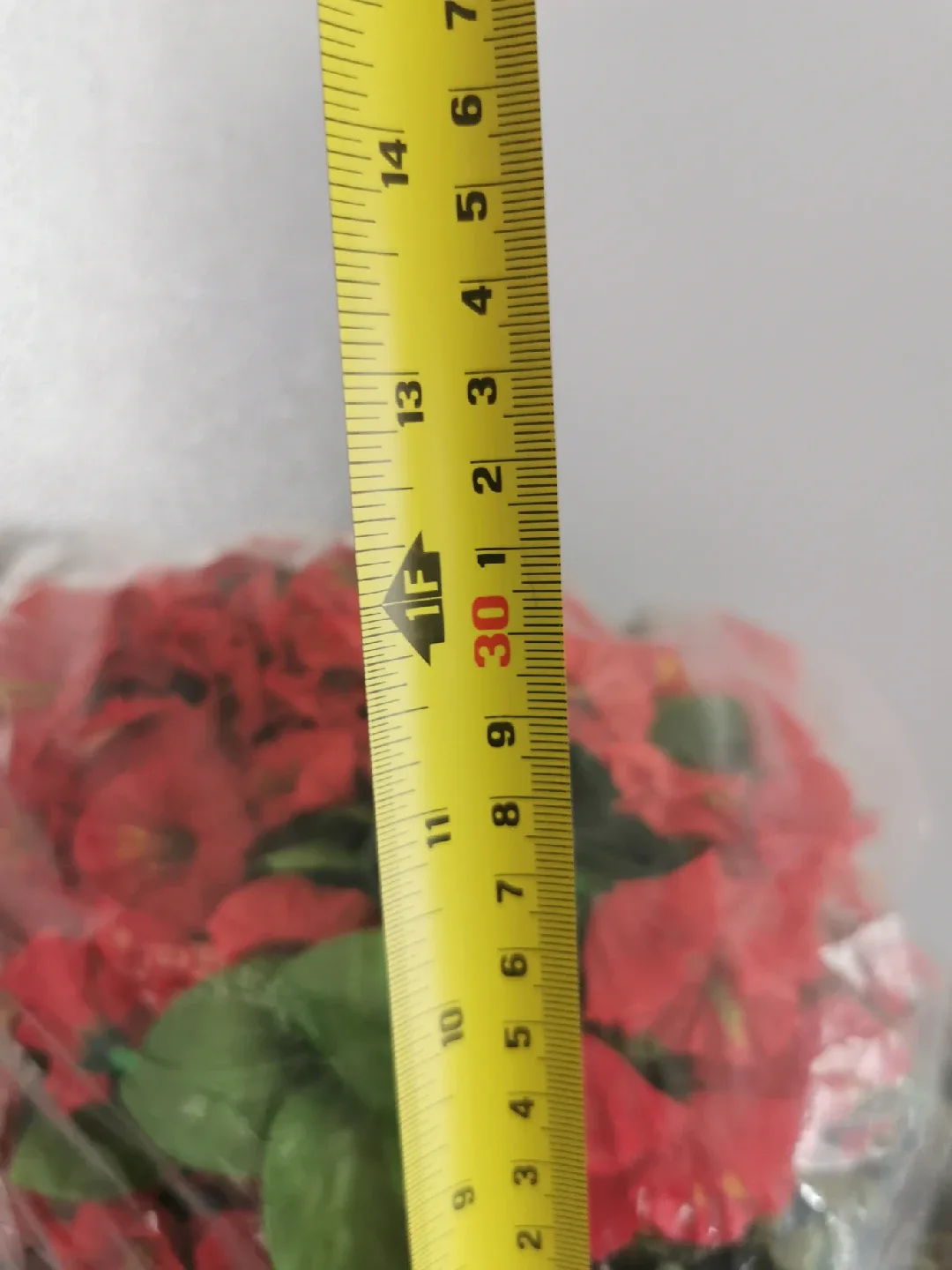 Artificial Hanging Flowers Basket - Red image indicator(7)