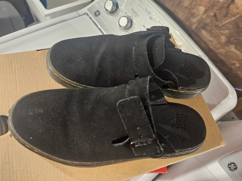 Dr. Martens Carlson Black Suede Mules - Size 9 image indicator(2)
