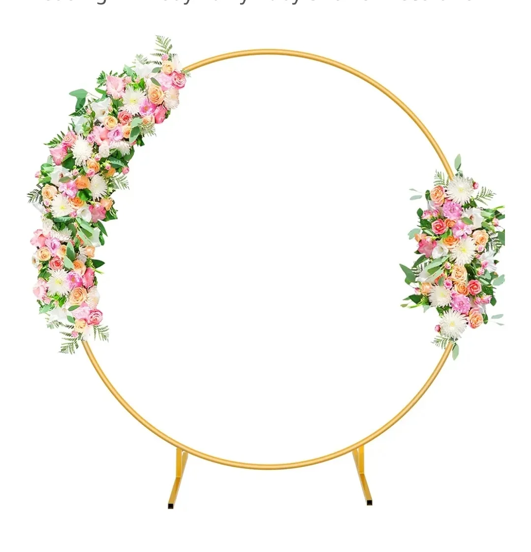 7.2ft Gold Round Backdrop Stand thumbnail