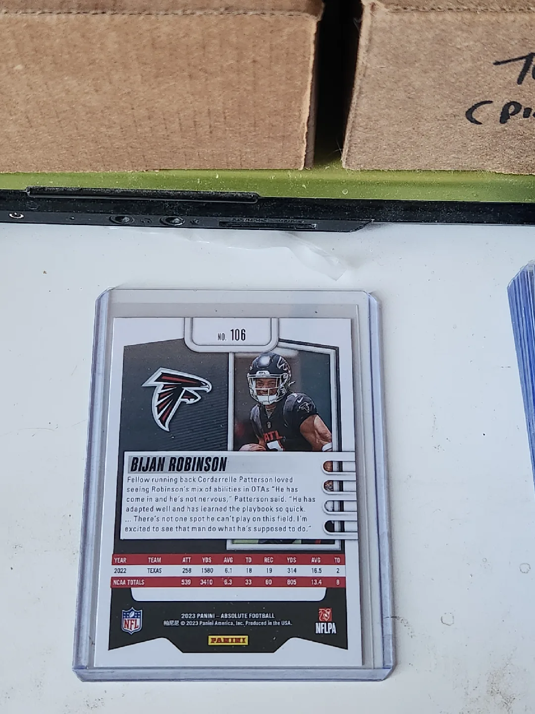 Bijan Robinson Rookie Card - Absolute Football image indicator(2)