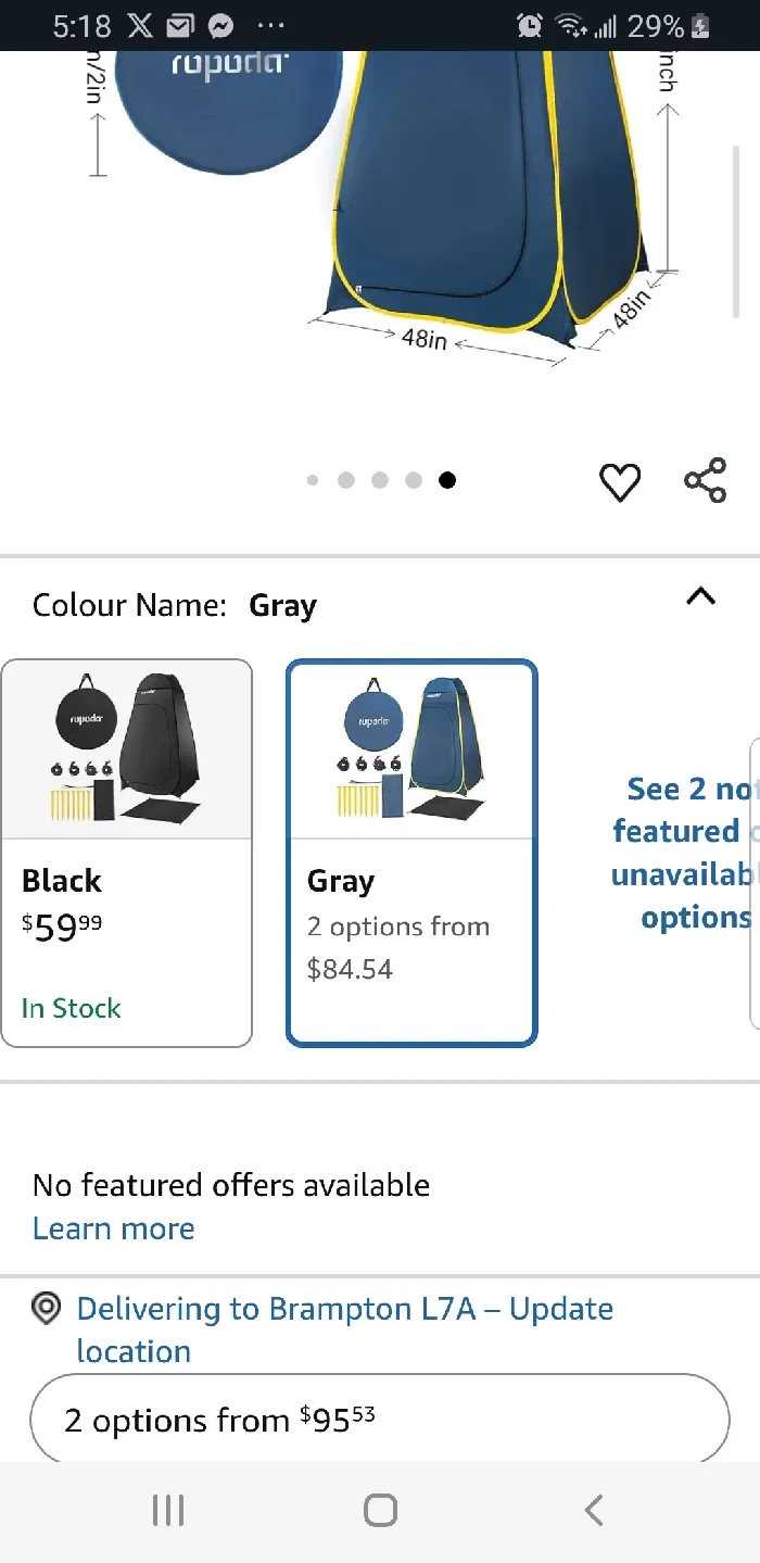 ROPODA Pop Up change Tent brand new image indicator(6)