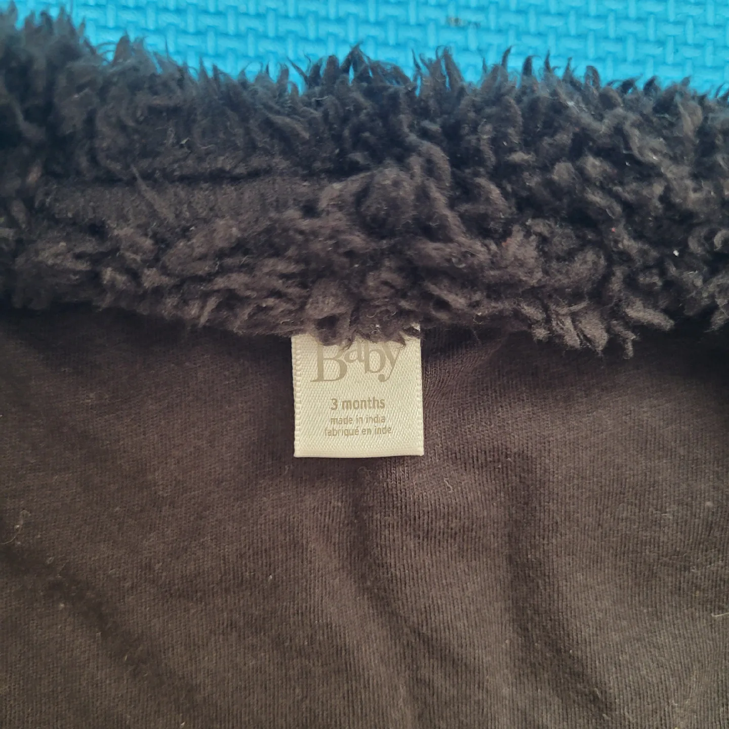 Baby 3 Months Black Fleece Vest image indicator(2)