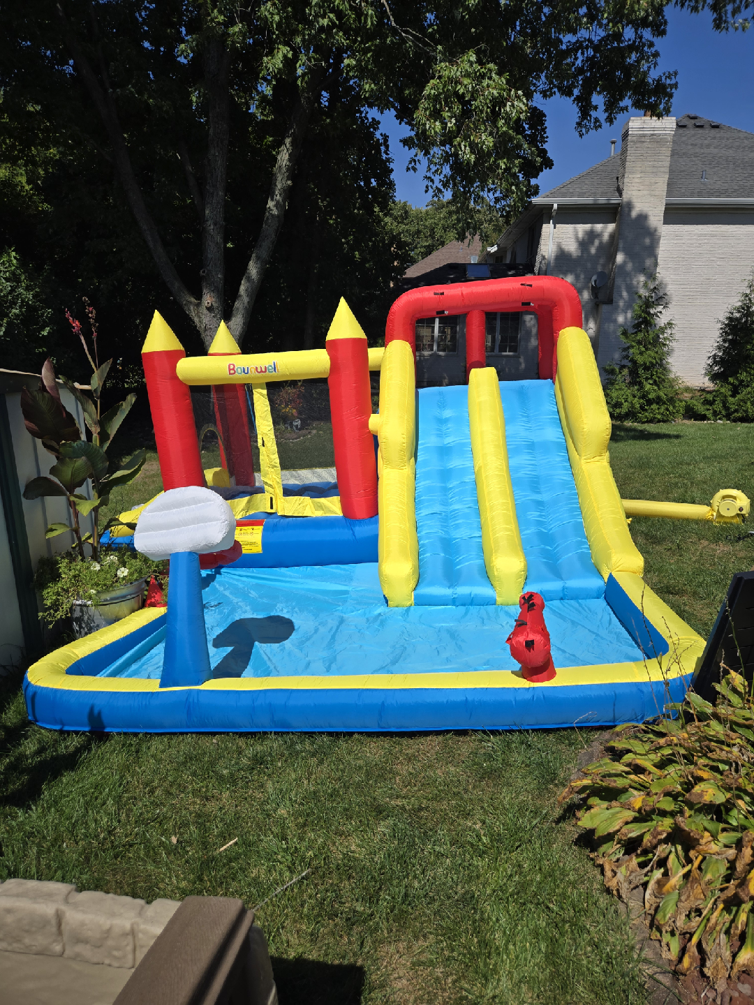 Bounwell Inflatable Water Slide Bounce House