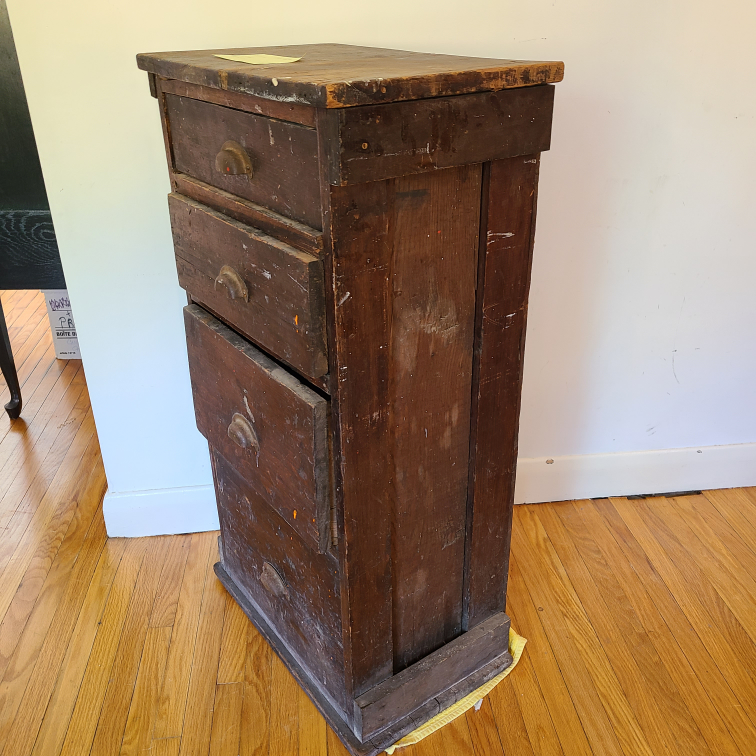 Vintage Wooden 4-Drawer Cabinet - photo 5