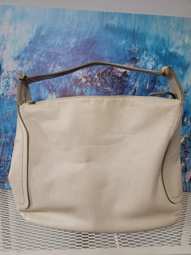 Furla Genuine Leather White Handbag thumbnail