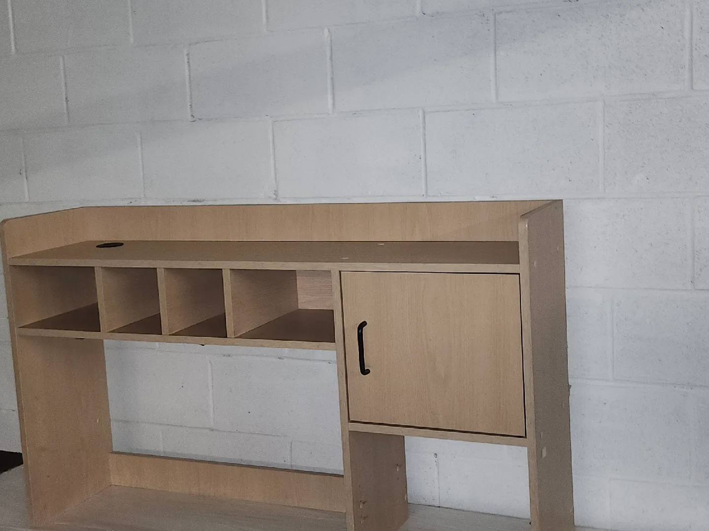 Wood Desk Hutch with Storage image indicator(3)