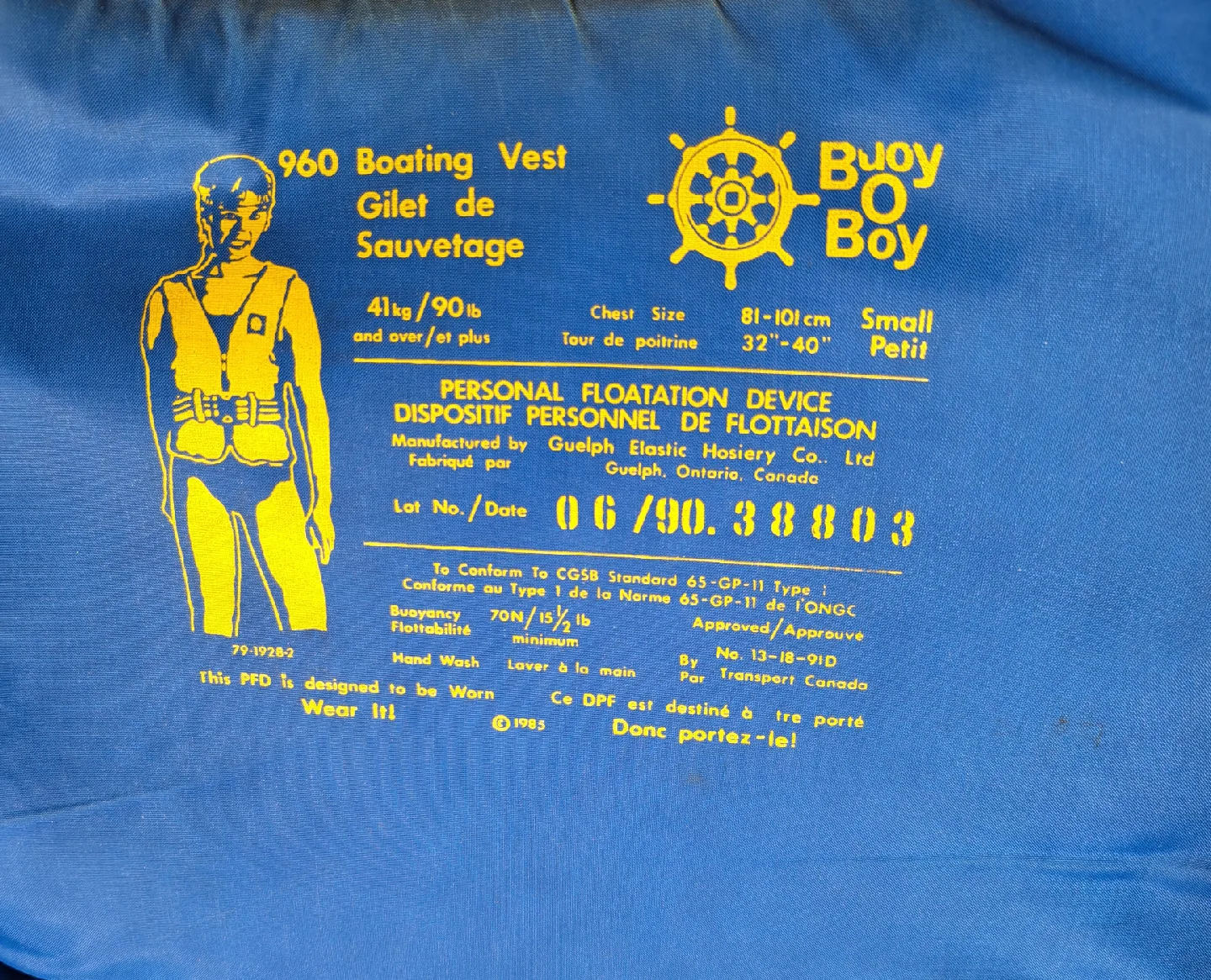 Adult Buoy O Boy 960 Boating Vest PFD- Small image indicator(2)