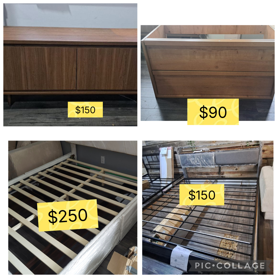 Furniture Bundle: Bed Frames & Cabinet