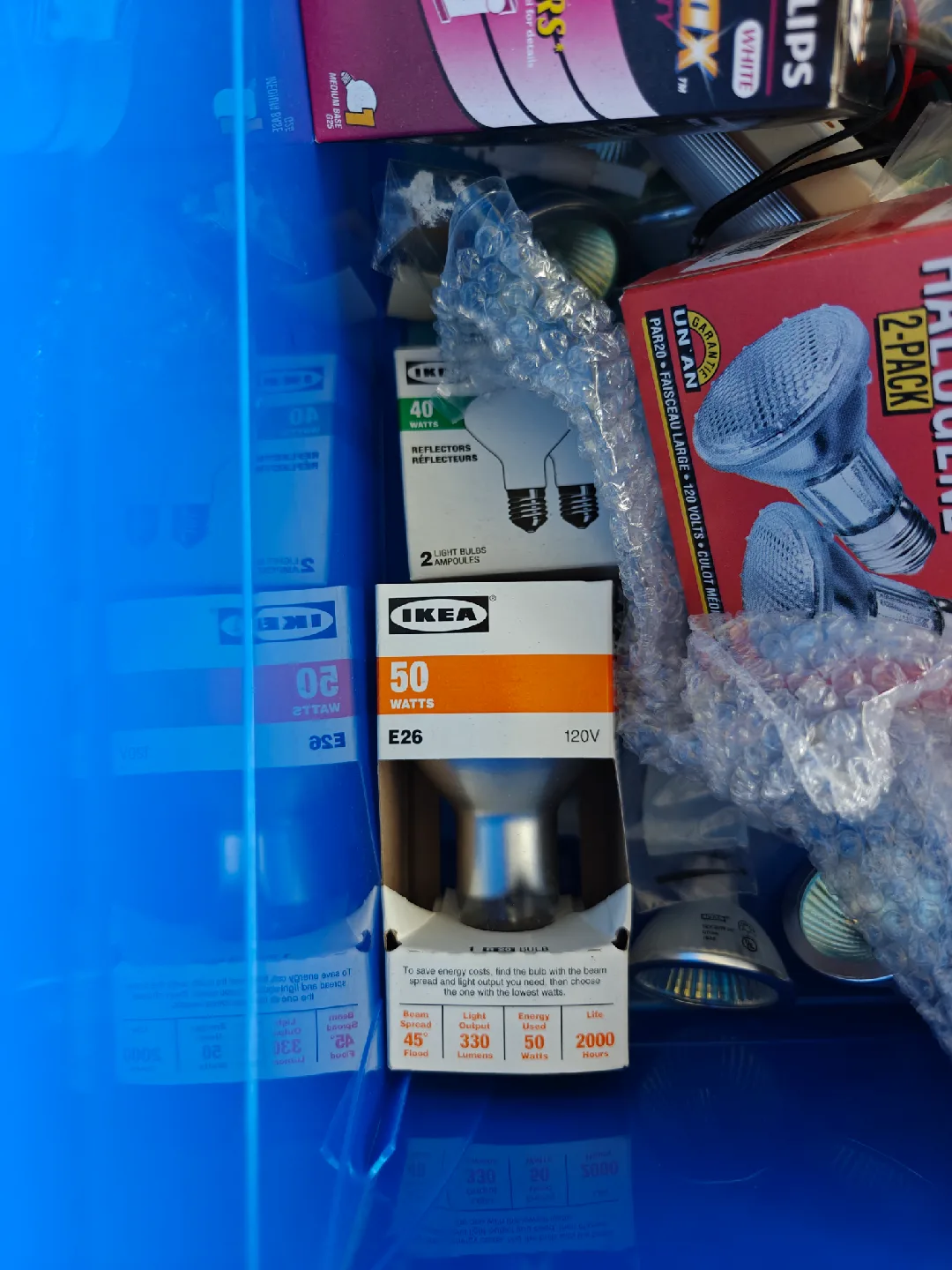 Assorted Light Bulbs - IKEA, Philips, Globe image indicator(5)