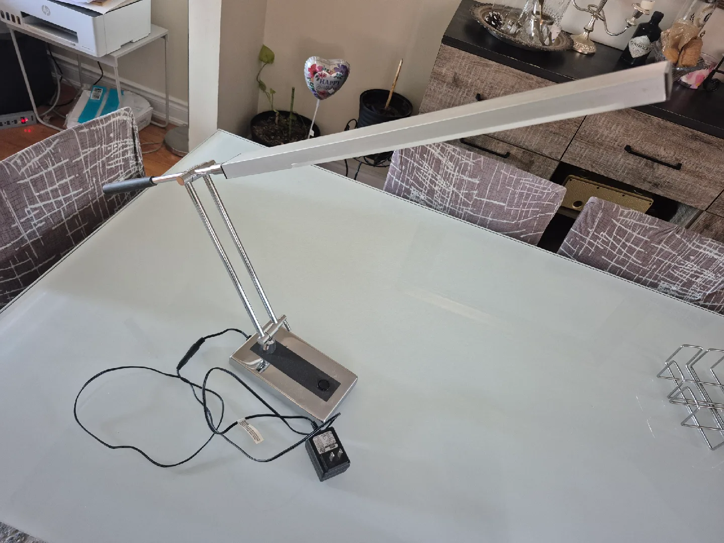 Adjustable Silver Desk Lamp image indicator(3)