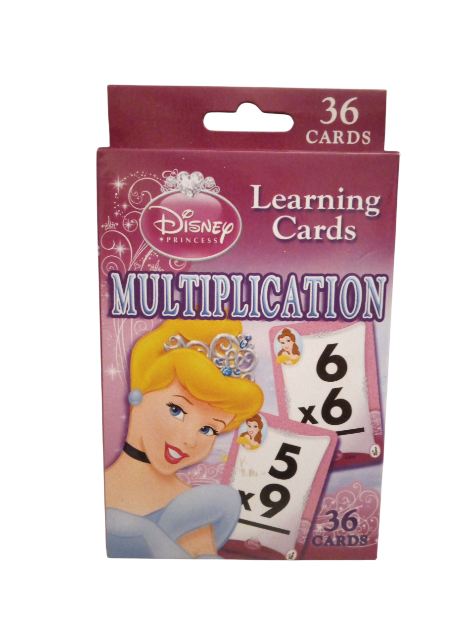 Disney Princess Multiplication Learning Cards - 36 Cards