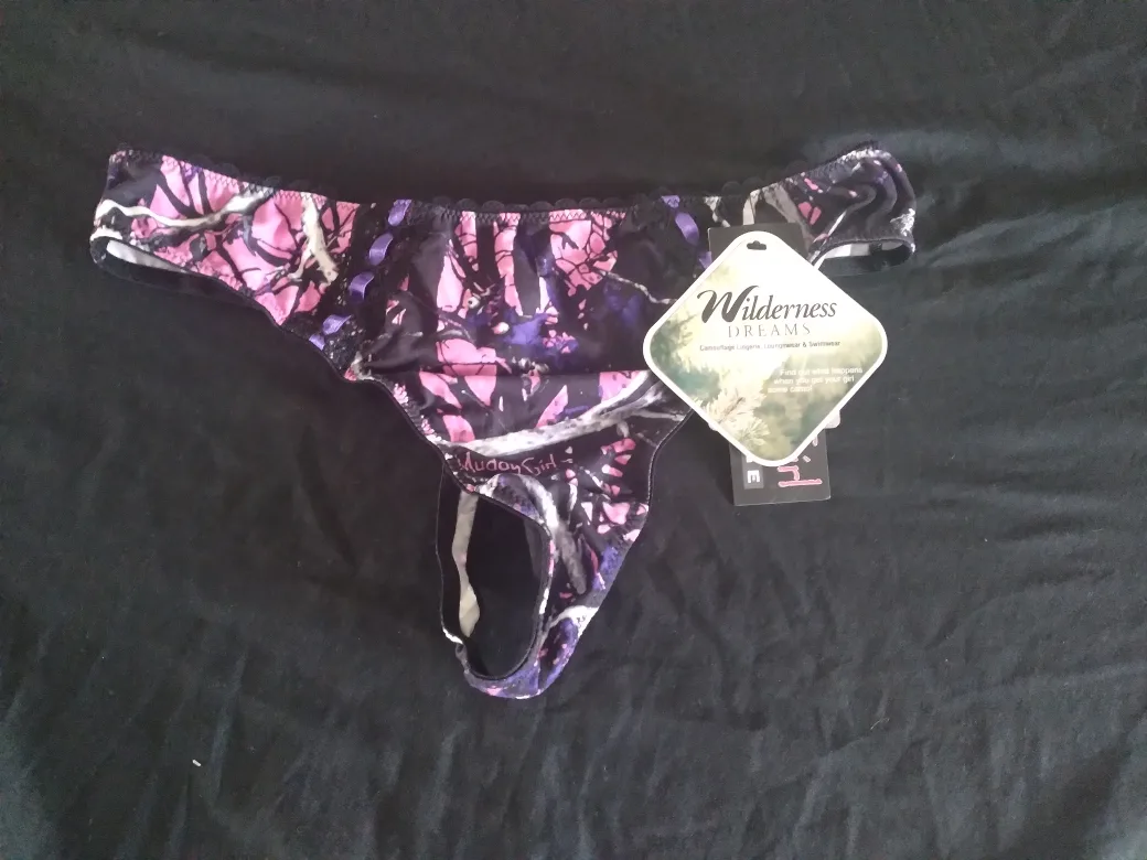 Muddy Girl Camouflage Thong - Size Large