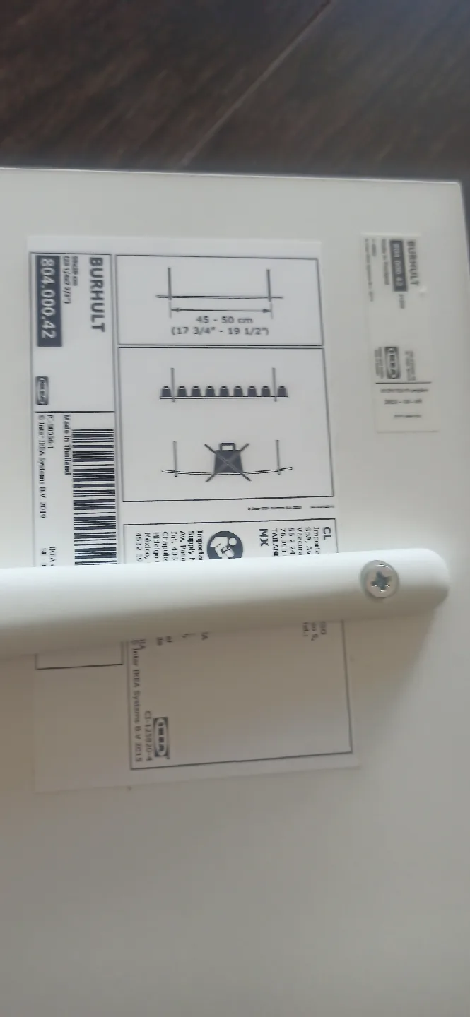 Ikea BURHULT Shelf with Brackets - White image indicator(3)