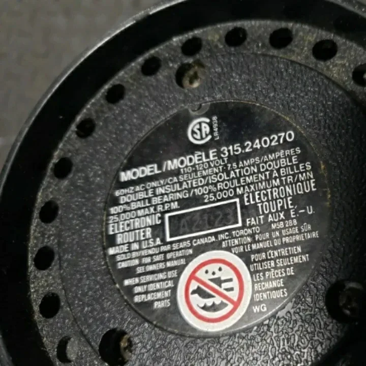 Craftsman Electric Router image indicator(4)