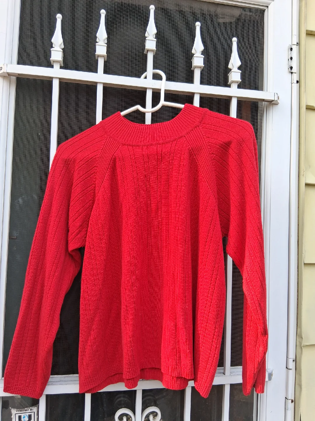Jennifer Moore Red Wool Blend Sweater - Size L thumbnail