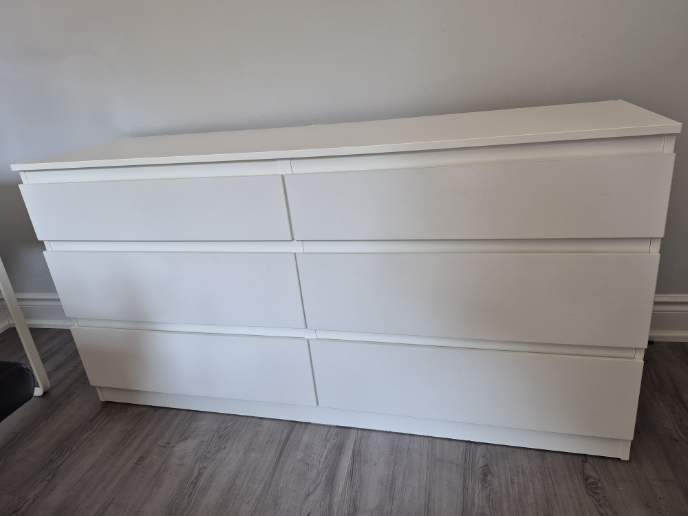 IKEA Malm 6-Drawer Dresser - White
