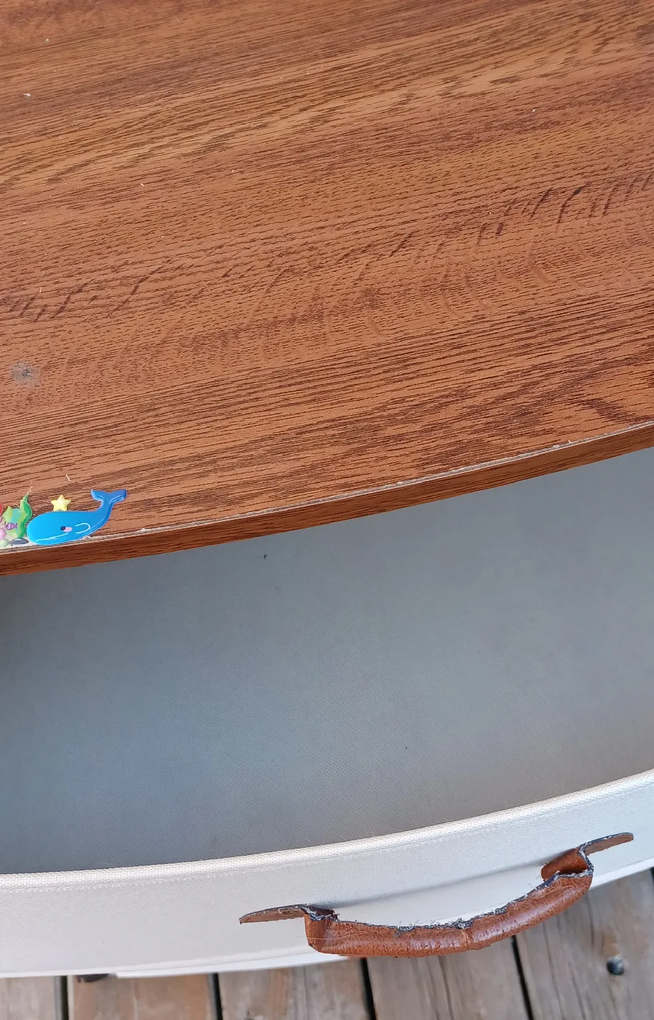 3-Drawer Storage Unit with Wooden Top image indicator(5)