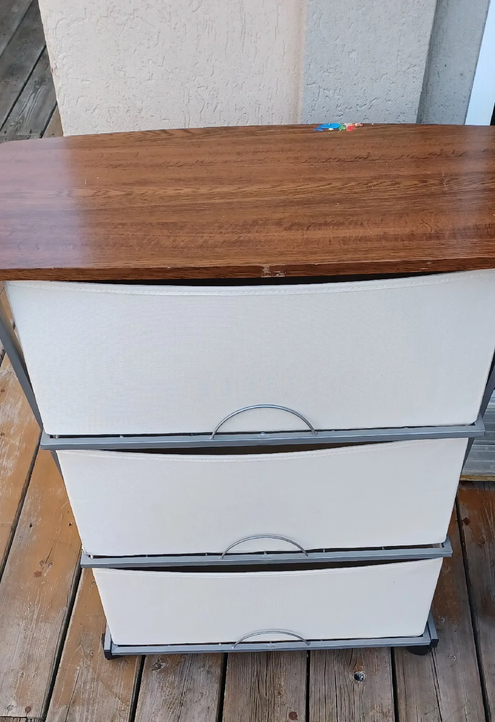 3-Drawer Storage Unit with Wooden Top image indicator(6)