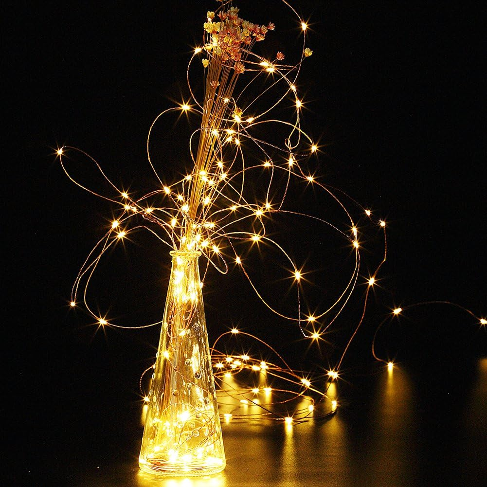 2 Pack 20 Feet 60 Led Fairy Lights Battery - photo 4
