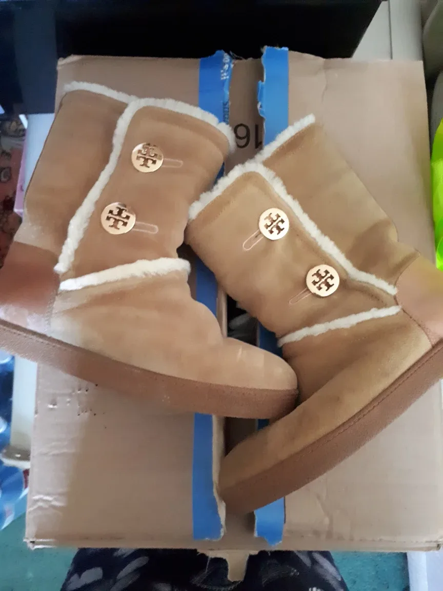 Tory Burch Shearling Boots - Size 8 thumbnail