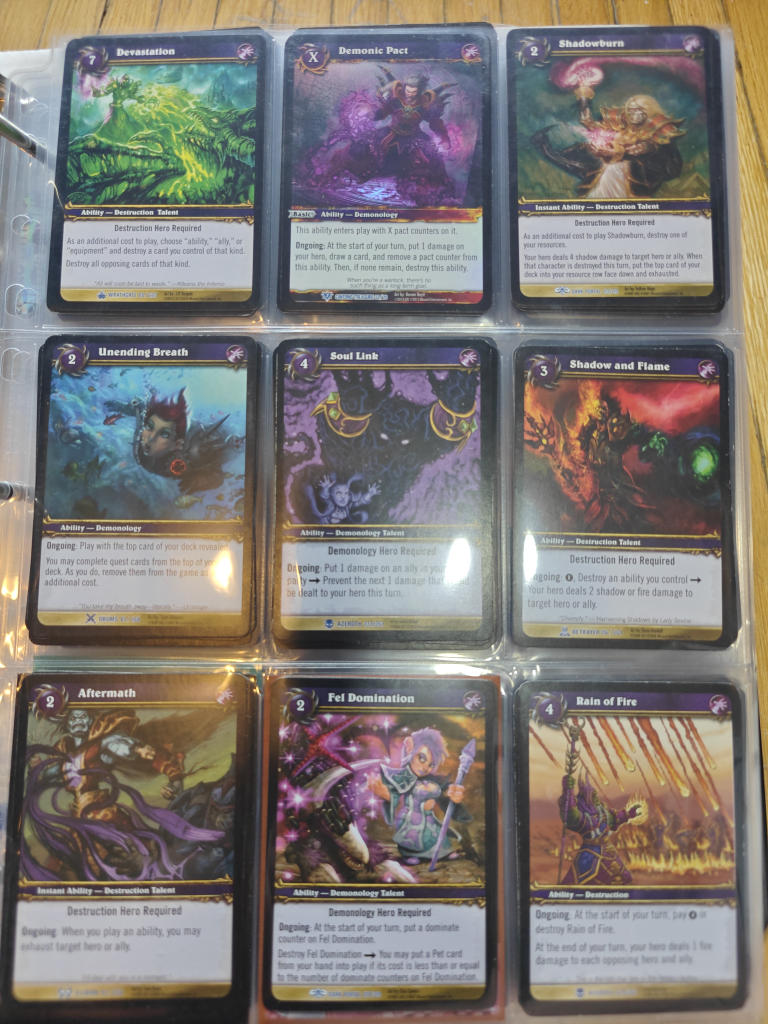 World of Warcraft TCG Cards (Warlock) - photo 3