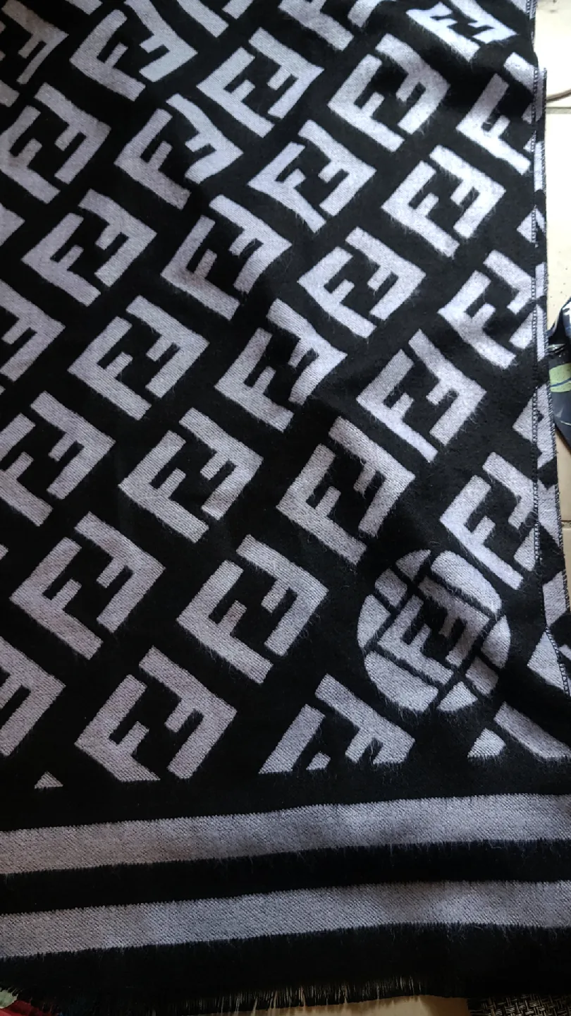 Fendi Scarf - Black & Grey image indicator(2)
