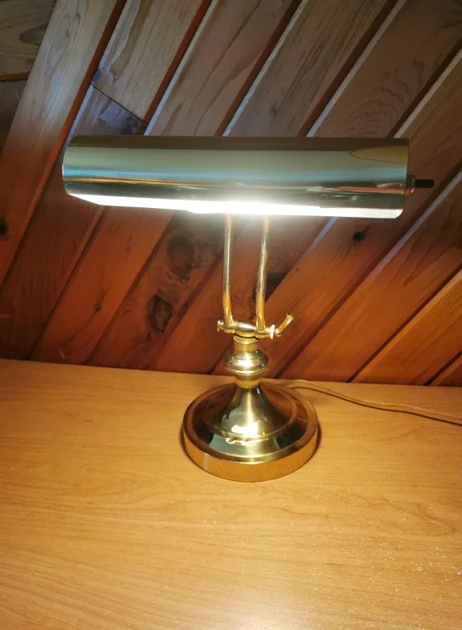 Vintage Brass Adjustable Lamp thumbnail