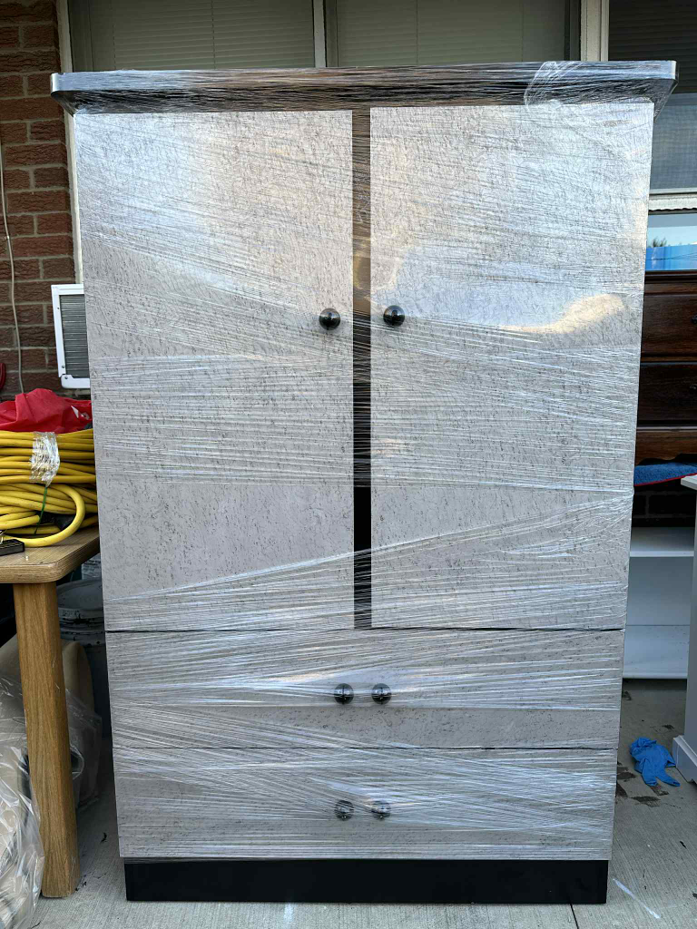 Wardrobe with Drawers - Grey & Black - photo 4