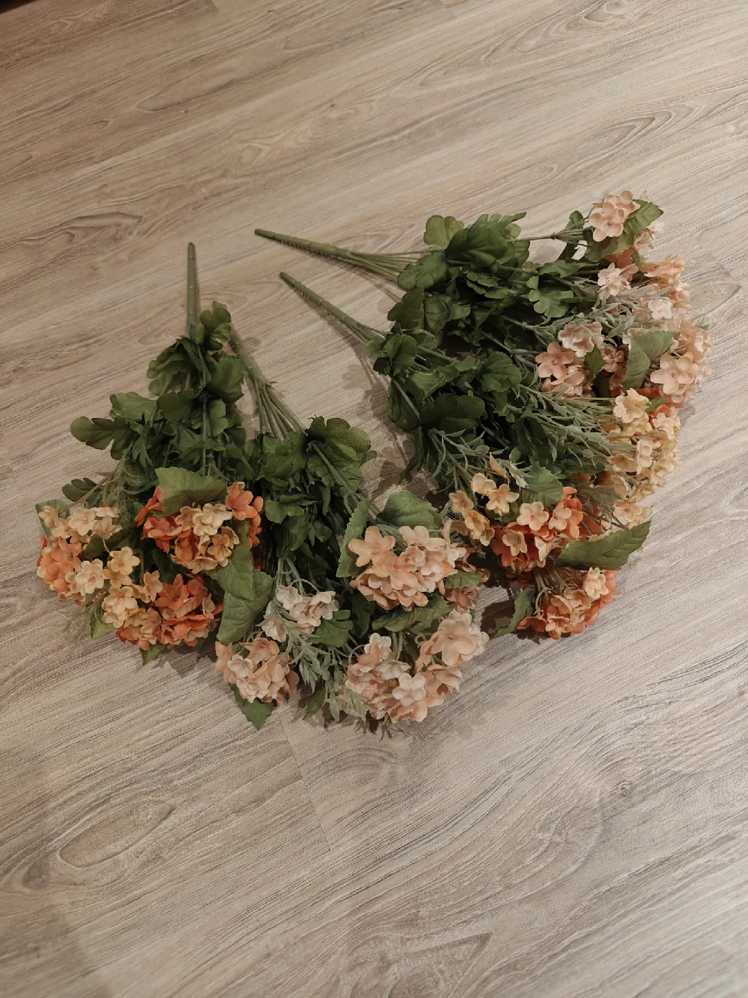 Artificial Flower Bouquet - Peach & Pink thumbnail