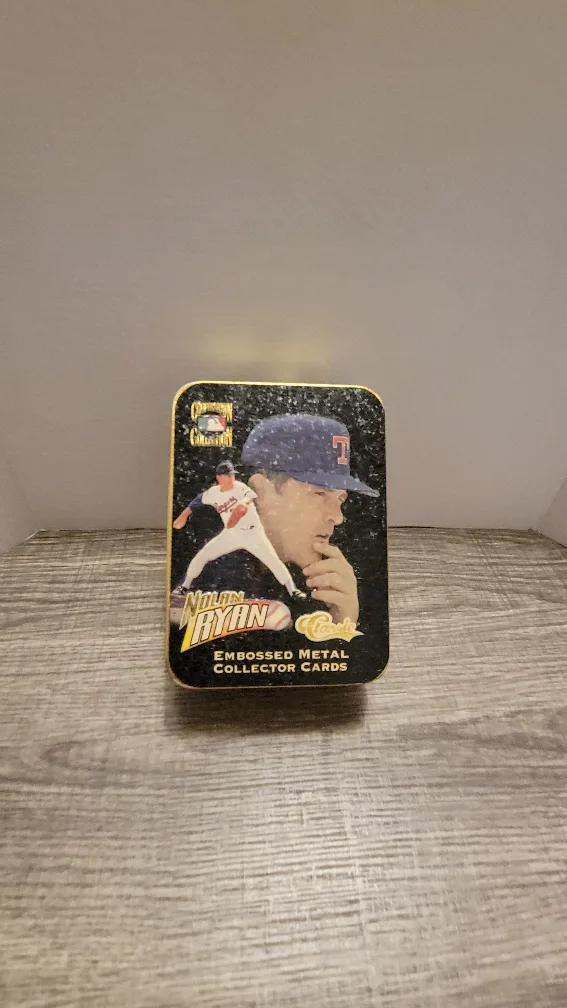 Nolan Ryan Embossed Metal Collector Cards Brand New image indicator(2)