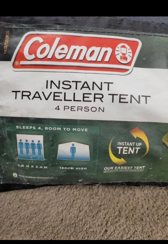 🥕Coleman Instant Traveller 4-Person Tent 🥕 thumbnail