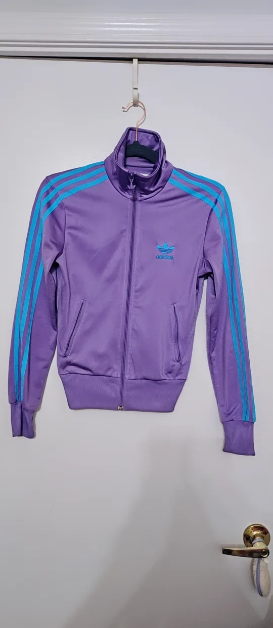 Adidas Purple Track Jacket thumbnail