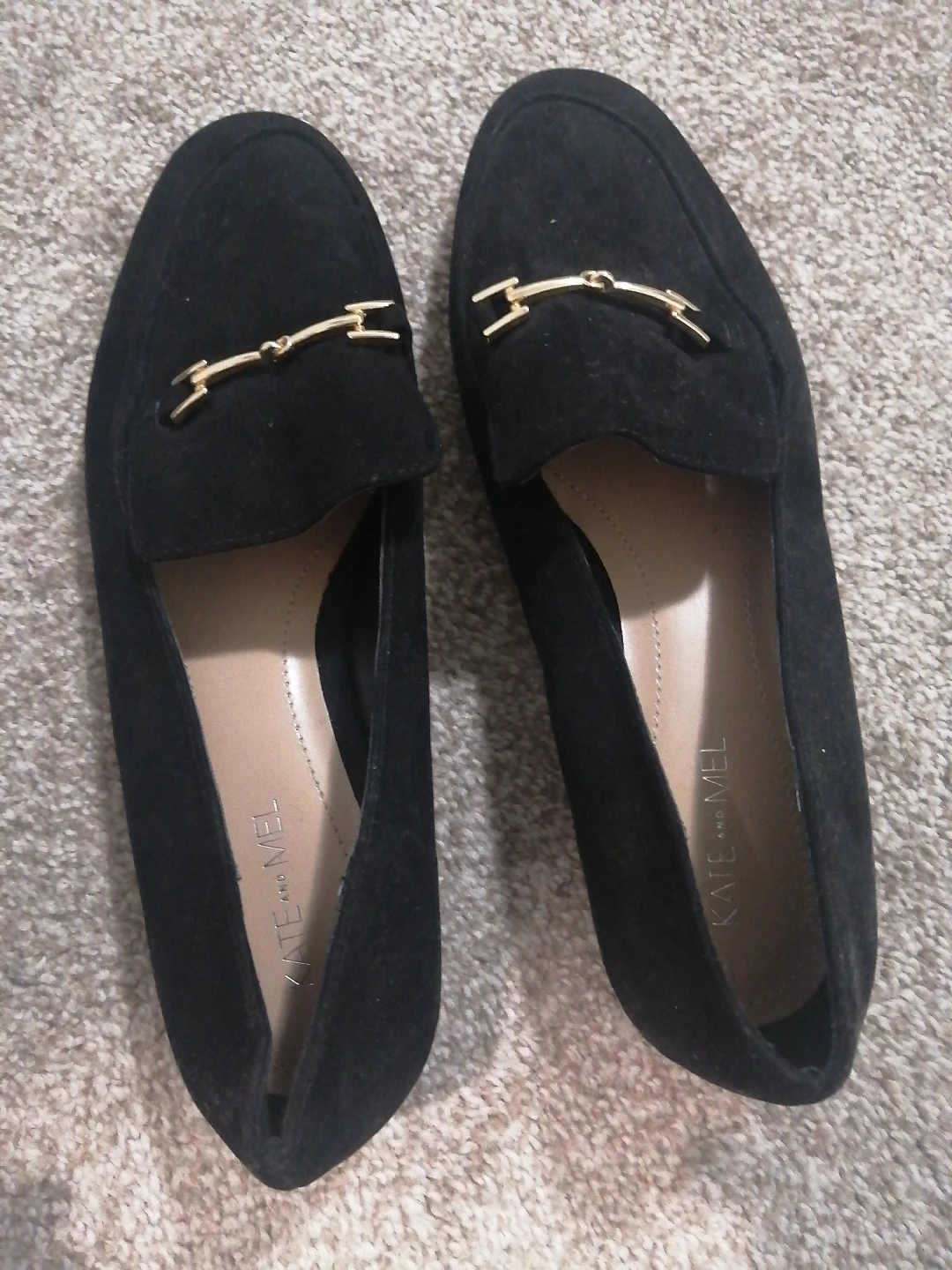 Kate & Mel Black Loafers