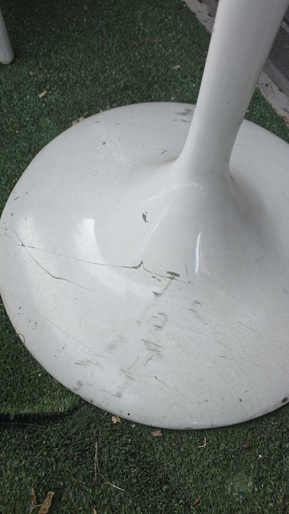 White bistro table - photo 2