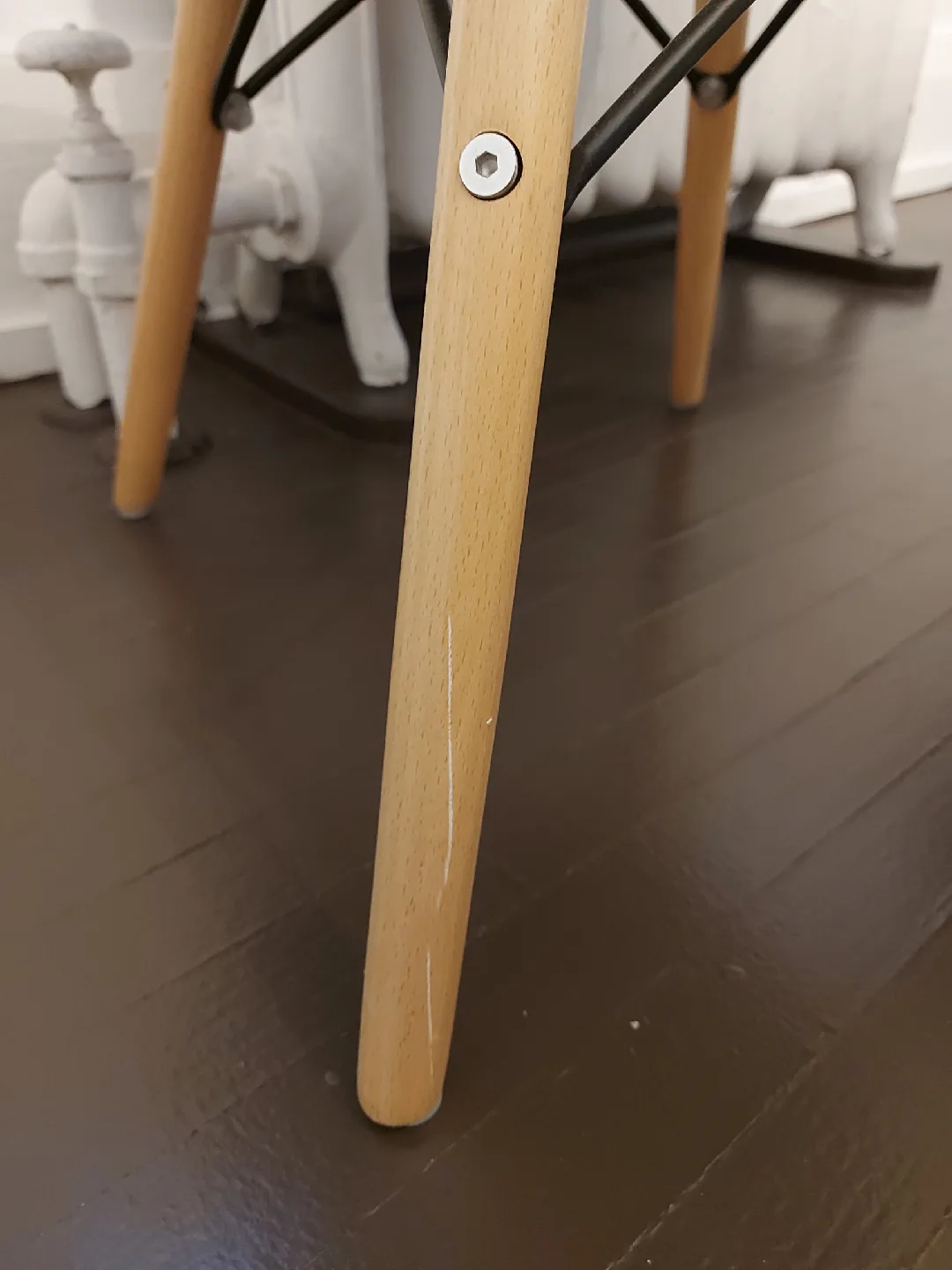 Black Eames Style Dining Chairs - Set of 2 image indicator(3)