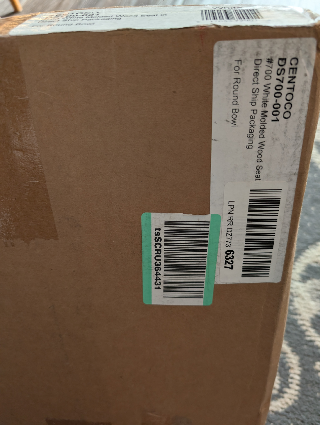 Centoco #700 White Molded Wood Seat - New - photo 2