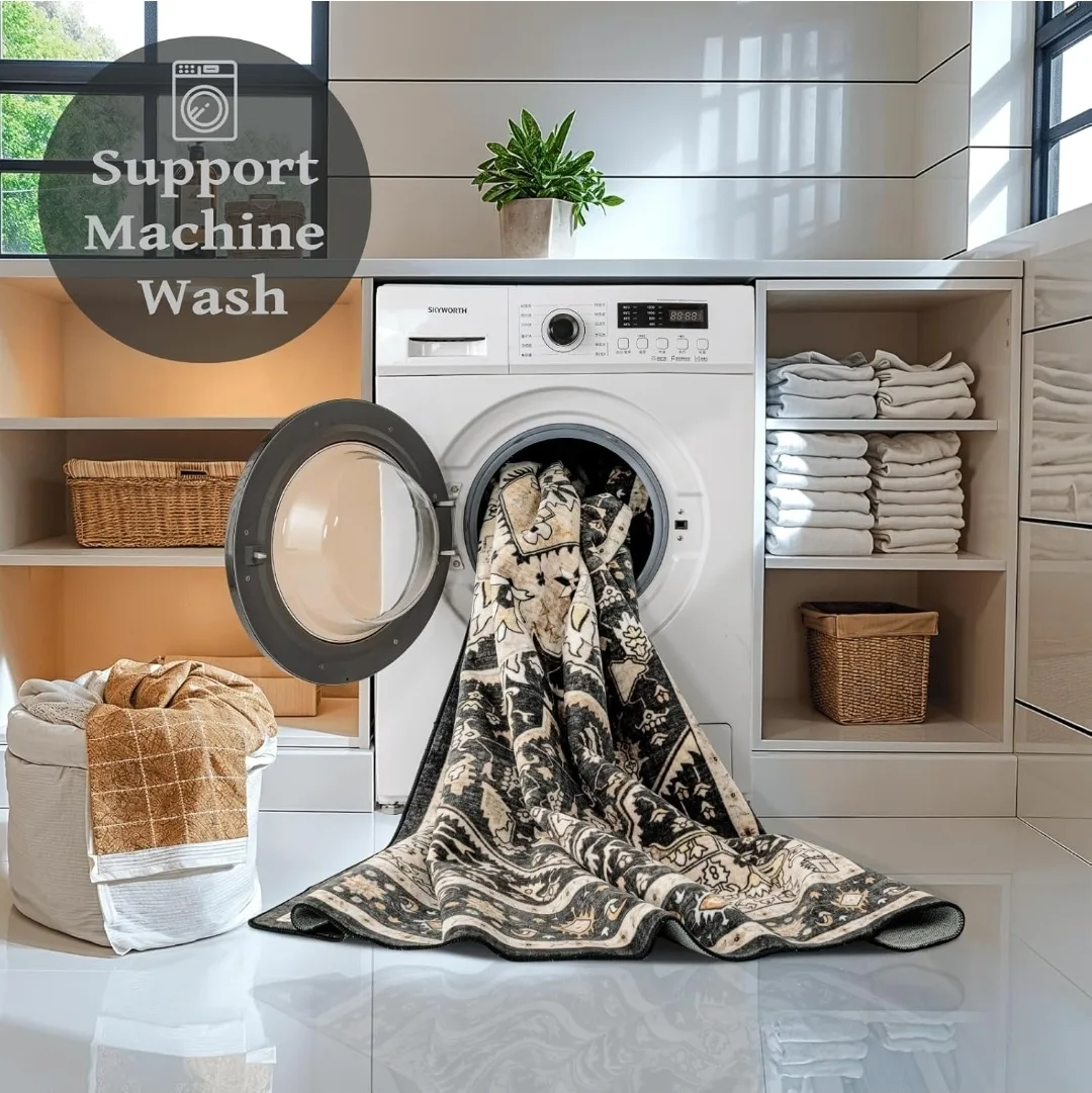 New - Area Rug Non Slip Washable 8x10ft image indicator(7)