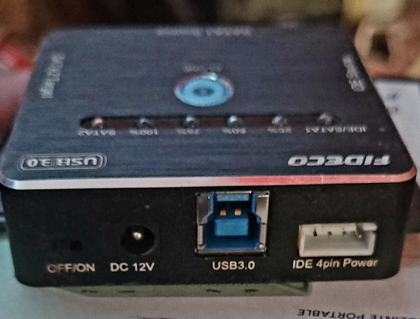 Fideco HDD/SSD Cloning Docking Station SATA/IDE USB 3.0 - photo 2