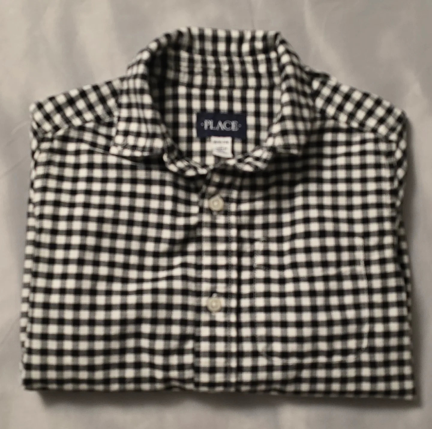 Boys Black & White Checkered Shirt! Size 7 / 8 image indicator(8)