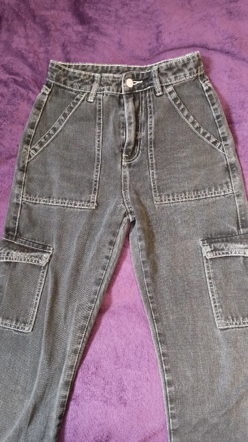 Grey Cargo Pants thumbnail