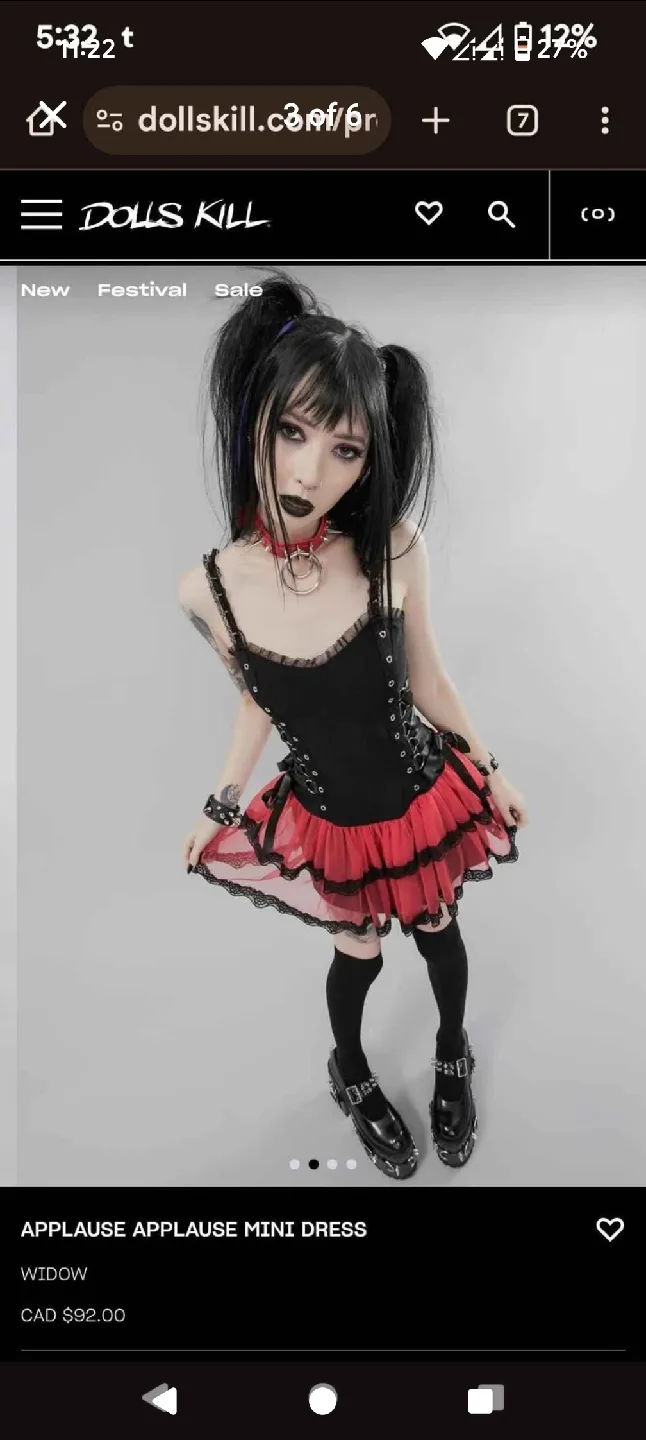 Dollskill Widow Mini Dress image indicator(3)