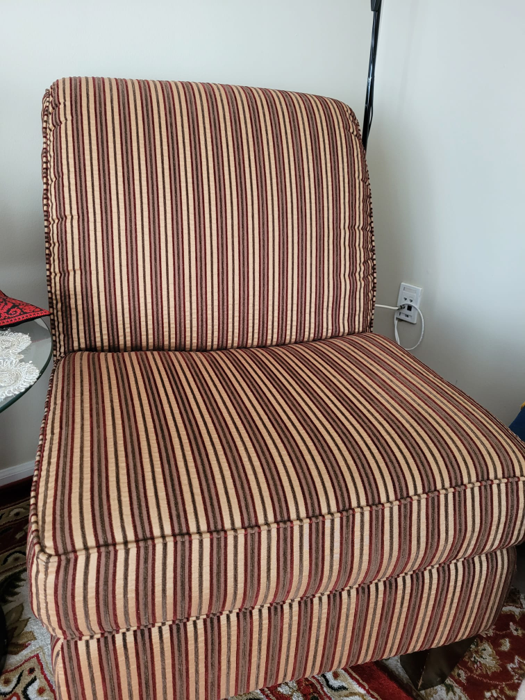 Striped Accent Chair - photo 2