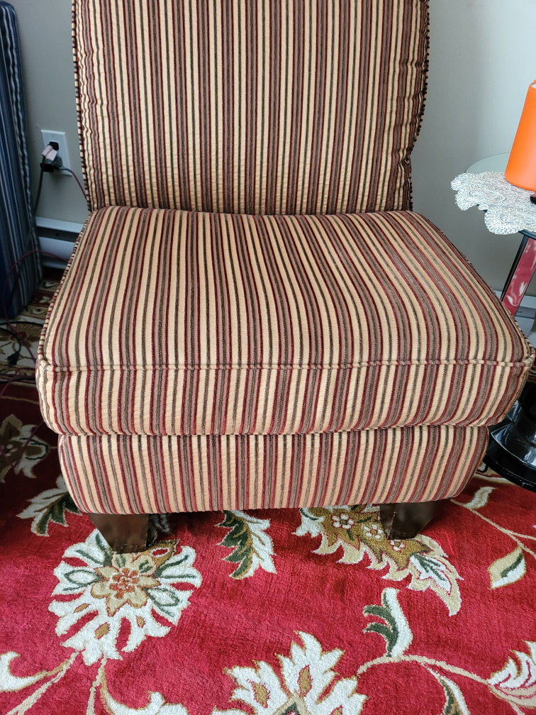 Striped Accent Chair - photo 4