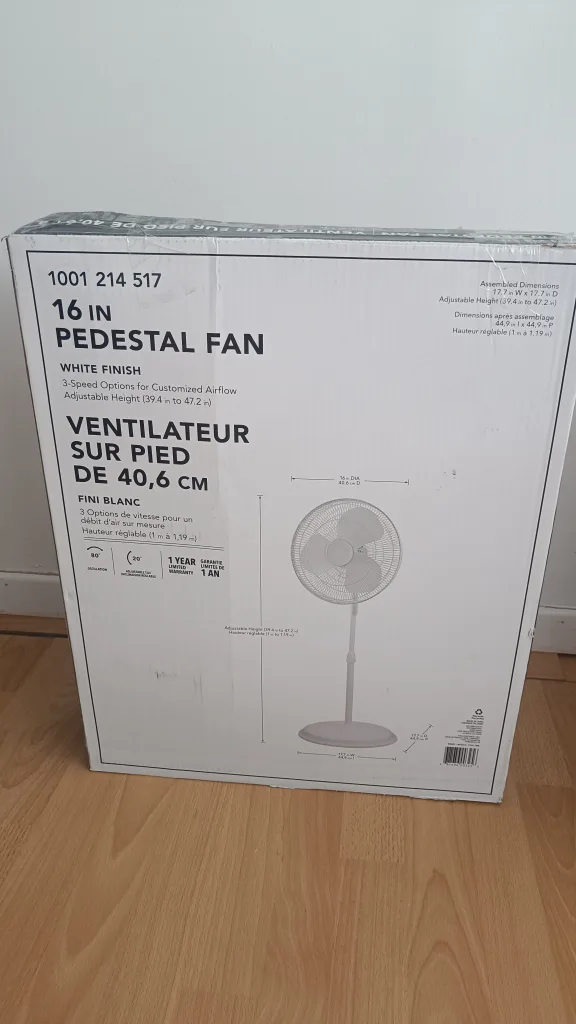 Hampton Bay 16 in Pedestal Fan 🥕 image indicator(2)